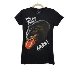 The Rolling Stones 2012 Babydoll Shirt Gorilla GRRR Black Medium y2k VTG